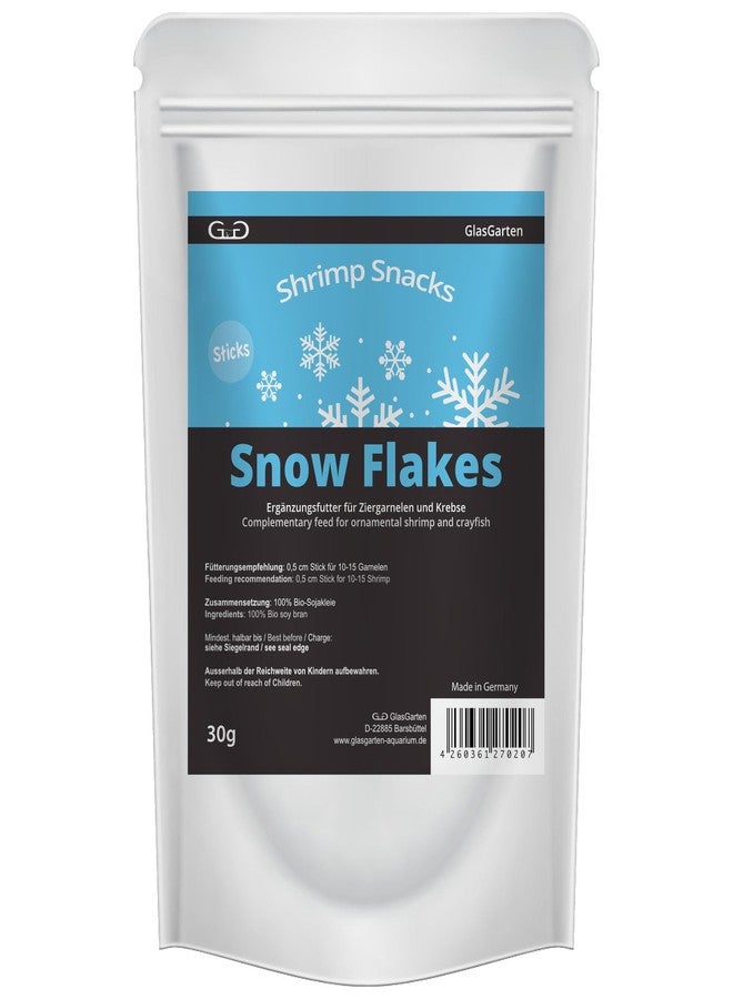 GlasGarten Shrimp Snacks Snow Flakes 30g - Image 1